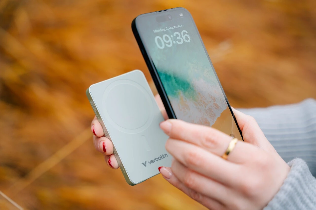 Power Bank Magnetic Wireless Verbatim Charge'n'Go Essentials / 5000 mAh / Green photo 4