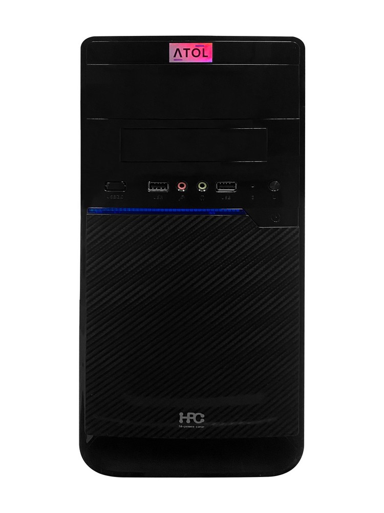 Компьютер ATOL  PC1039MP - Home #1.2/ Intel Core i3-10300/ 16GB/ 512GB SSD + 1TB/ Black photo 2
