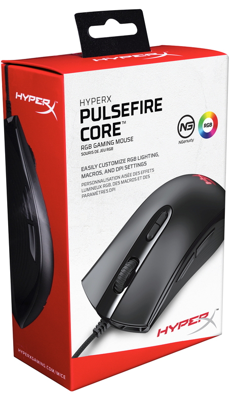 Проводная мышь HyperX Pulsefire Core (HX-MC004B) Черный / Оптическая / Черный photo 3