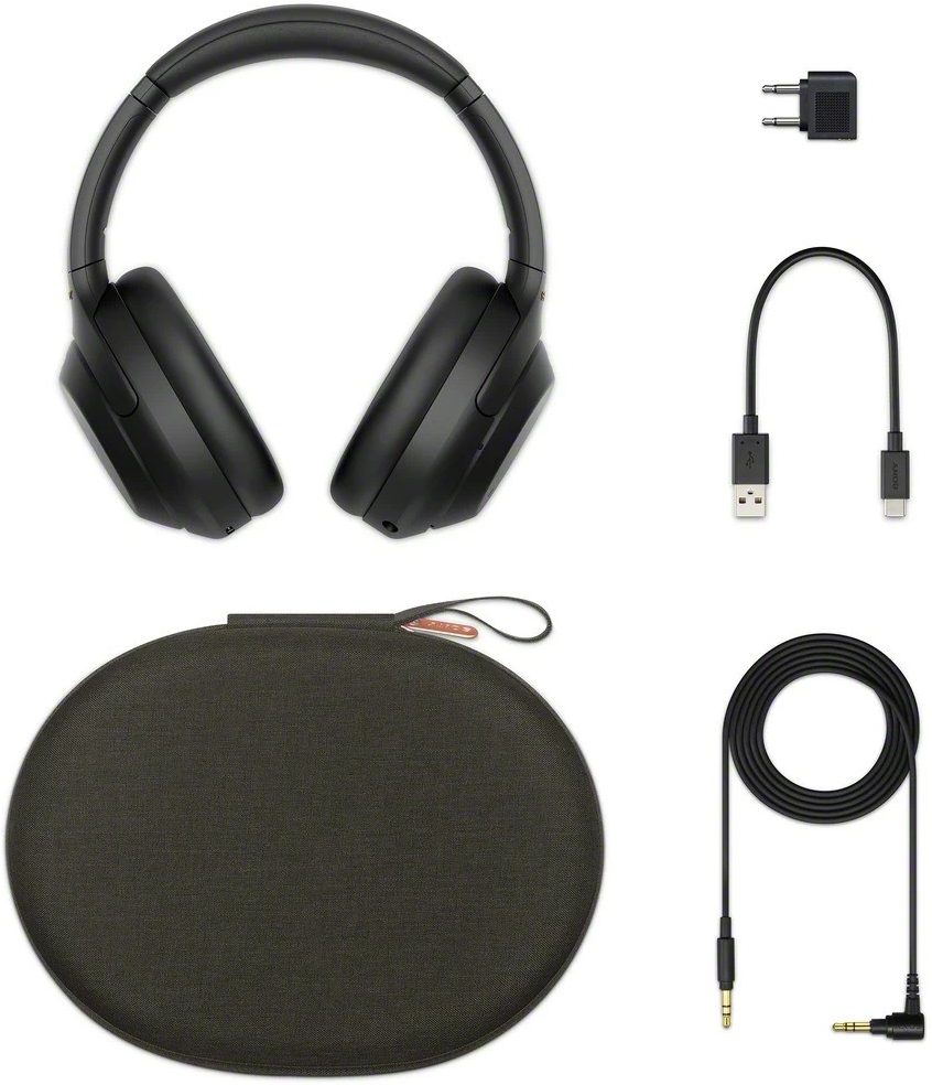 Наушники Sony WH 1000XM Black Беспроводные / Дом и Офис / Black photo 9