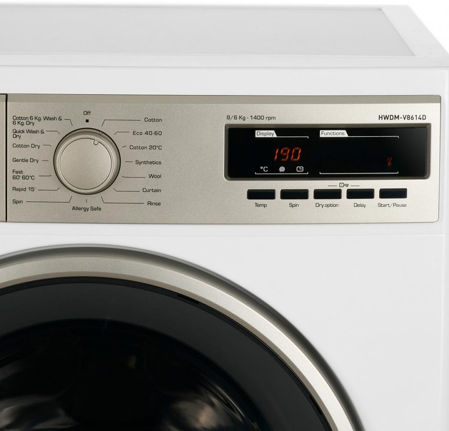 Masina de spalat/uscat Heinner HWDMV9614D 8 kg /1400 rot/min /D /Alb photo 5