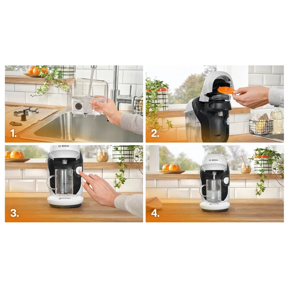 Aparat de cafea Cu capsule Bosch TASSIMO STYLE, TAS114E / 3.3 bar photo 5