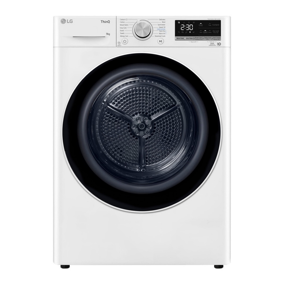 Сушильная машина LG RH90V9AV4N / 9 кг / D / Белый photo 1 Сушильная машина LG RH90V9AV4N / 9 кг / D / Белый photo 1