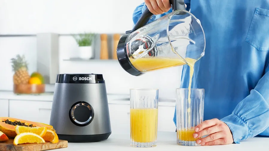 Блендер Cтационарный Bosch MMB6174S Серебристый / 2 скоростей / мл photo 4
