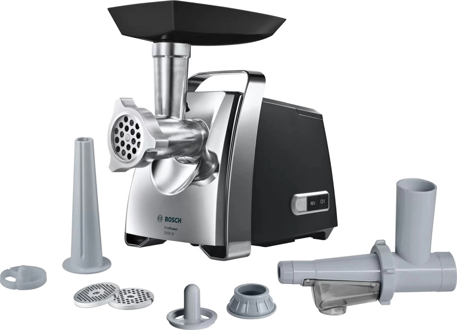 Мясорубка шнековая Bosch MFW67450, 3.5 кг/мин, 700 Вт, Нержавеющая сталь photo 4