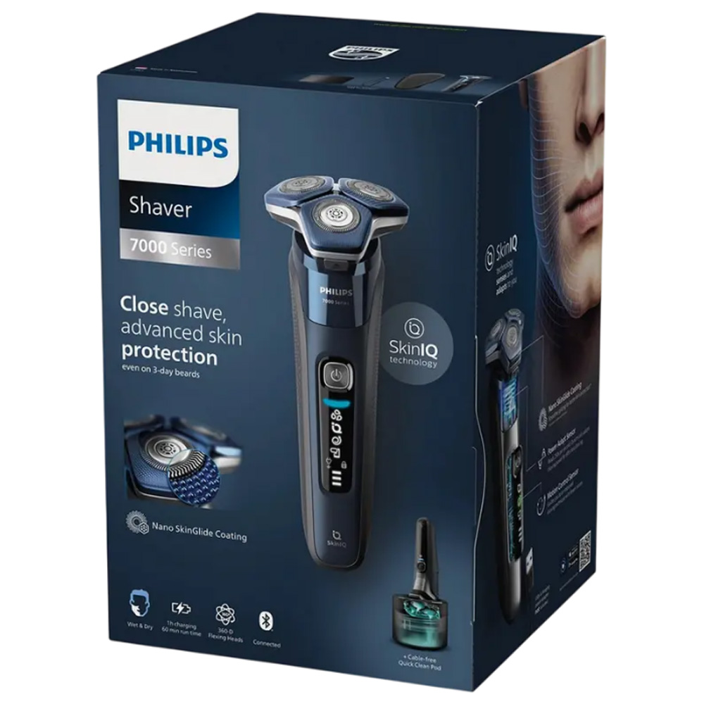 Aparat de ras Philips S7885/50 Negru cu аlbastru photo 5