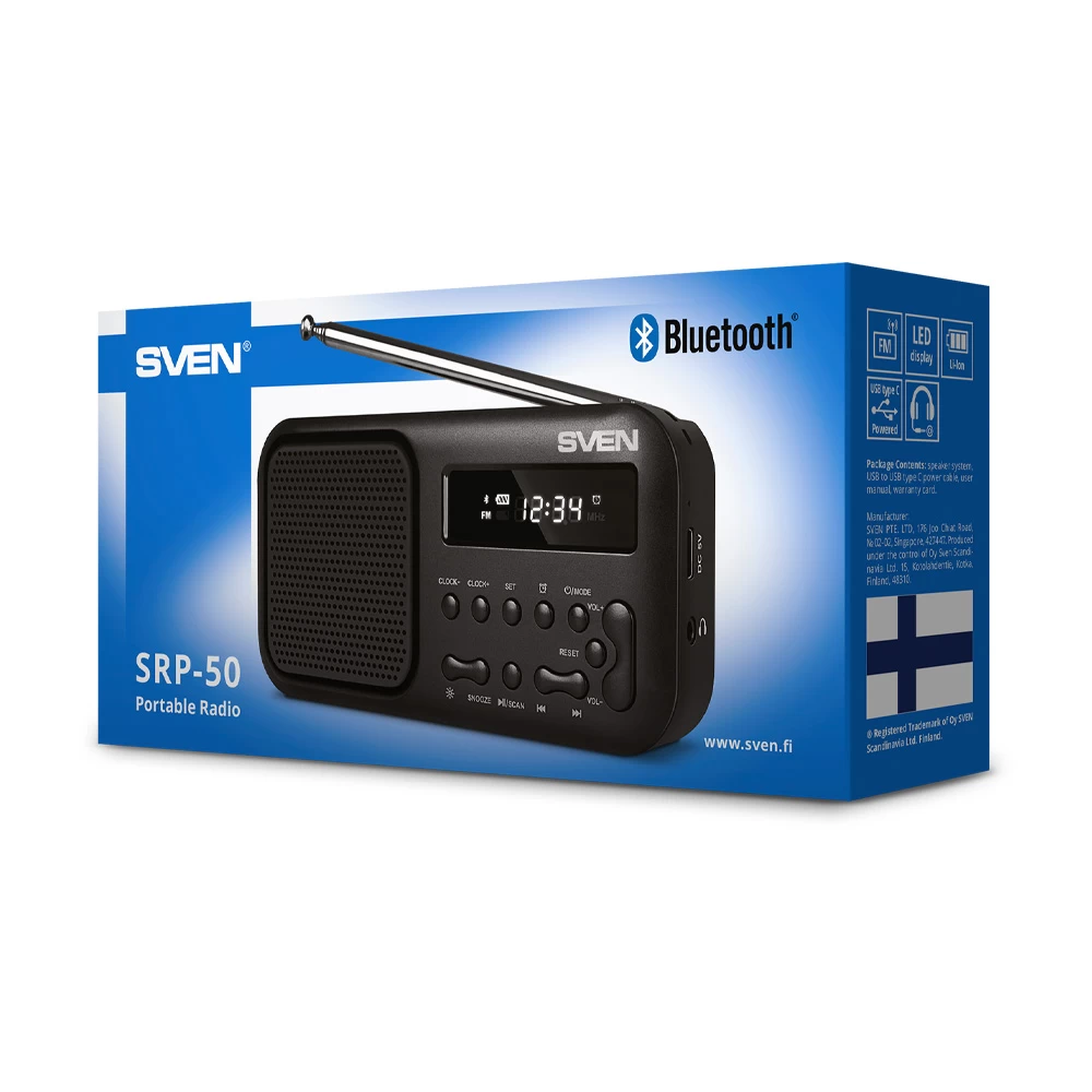 Радиоприемник Sven SRP-50 Black photo 5