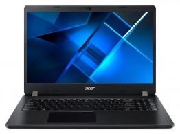 Acer Travel Mate TMP215-53 Black, 15.6" FHD IPS (Intel Core i3-1115G4, 8GB (1x8GB) DDR4, 256GB M.2 NVMe SSD + HDD Bracket, Intel Iris XE, CR, HDMI, VGA, LAN, TB4, WiFi6+BT5.1, 48Wh BT, HD Cam, FPR, Backlit KB, DOS, 1.8kg) thumbnav 1