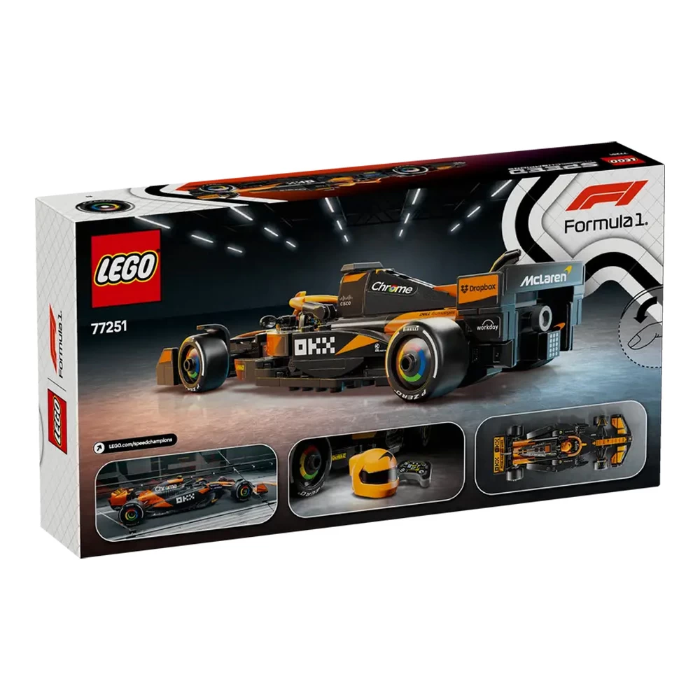 Constructor Lego Speed Champions McLaren F1 Team MCL38 Race Car 77251 de la 10+ ani photo 2
