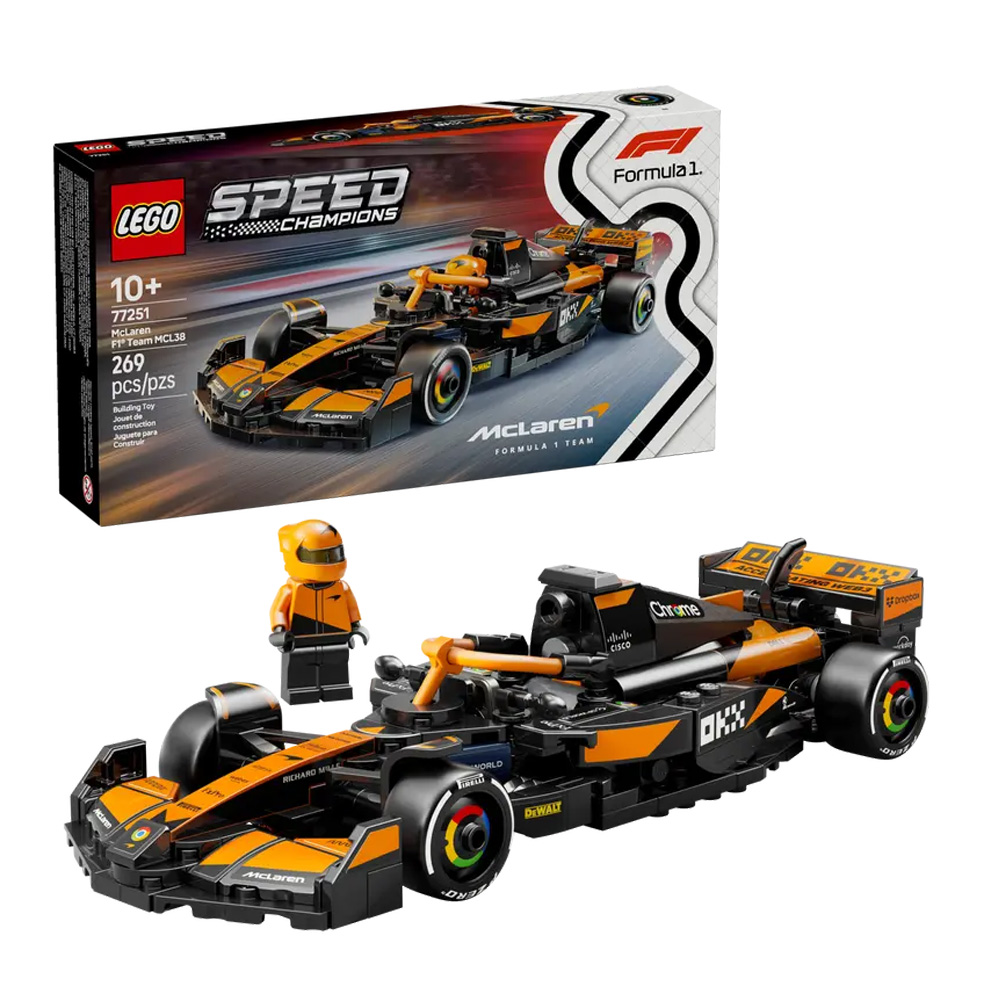 Constructor Lego Speed Champions McLaren F1 Team MCL38 Race Car 77251 de la 10+ ani photo 3