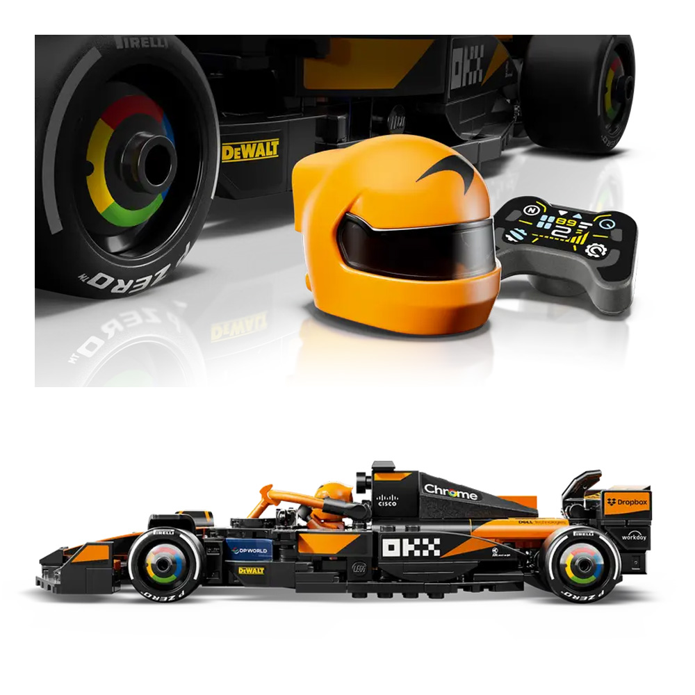 Constructor Lego Speed Champions McLaren F1 Team MCL38 Race Car 77251 de la 10+ ani photo 9