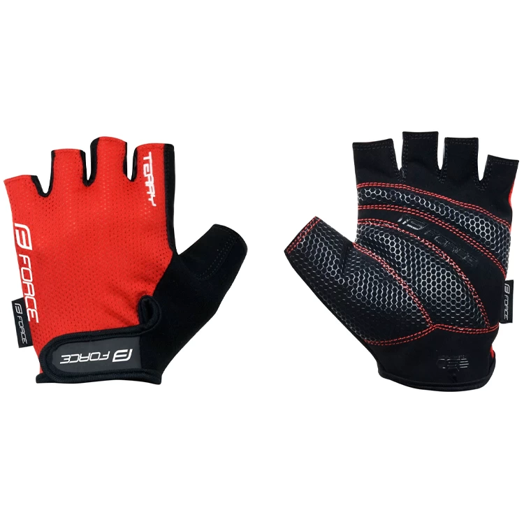 Manusi pentru bicicleta Force TERRY Rosu photo 1