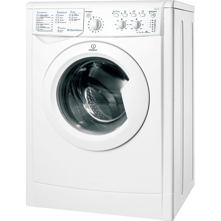 Стиральная машина Indesit IWSC51051 5 кг / 1000 об/мин / A+ / Белый photo 1 Стиральная машина Indesit IWSC51051 5 кг / 1000 об/мин / A+ / Белый photo 1
