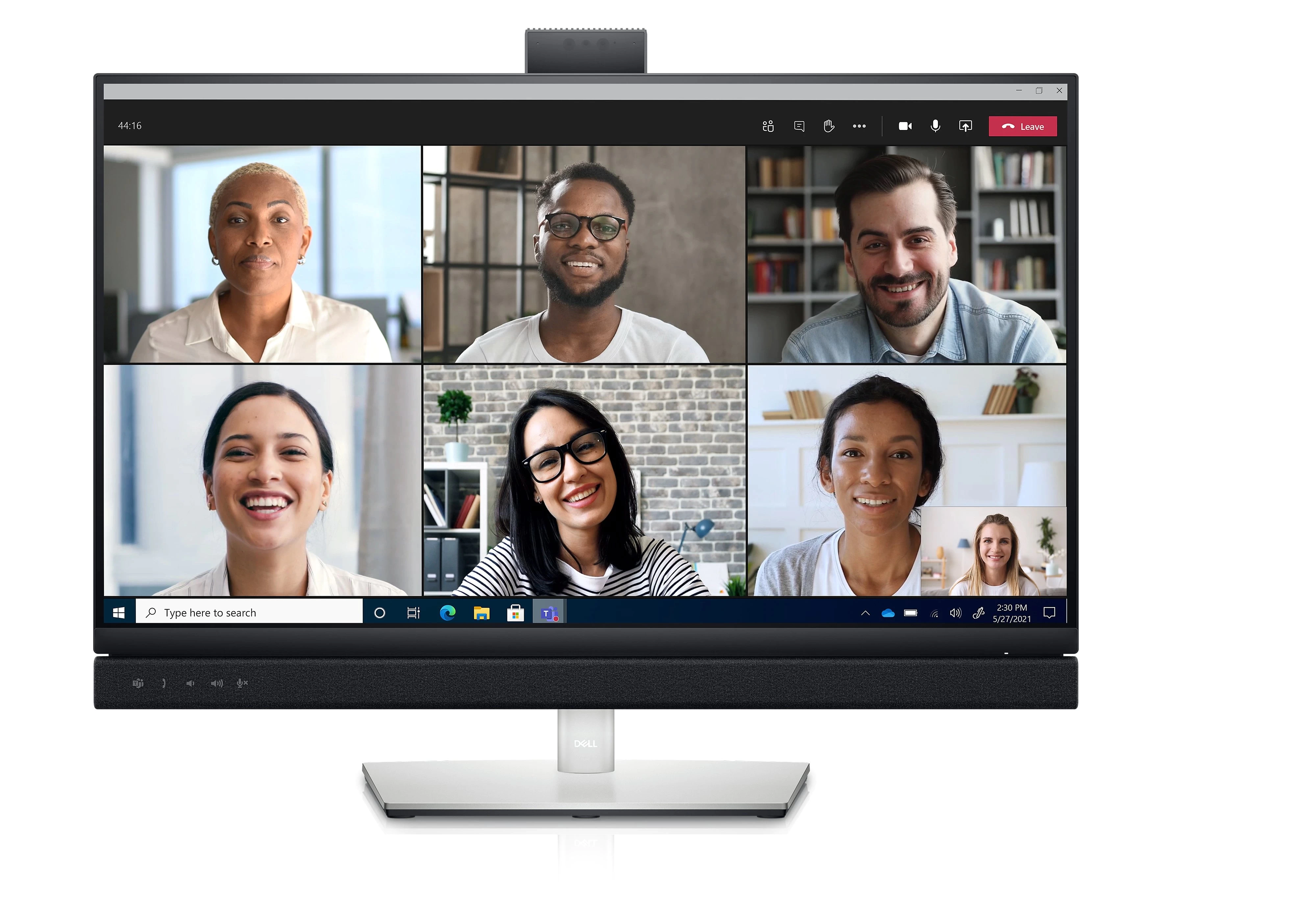 27.0" DELL IPS LED C2722DE Video Conferencing Black (5ms, 21:9, 300M:1, 300cd, 2560 x 1440, 178°/178°, HDMI, DisplayPort, USB-C, USB Hub: 3 x USB3.2, LAN (RJ-45), Webcam 5Mpx, Speakers 2 x 5W, Audio Line out, Height Adjustment, VESA) photo 1