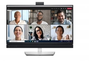 27.0" DELL IPS LED C2722DE Video Conferencing Black (5ms, 21:9, 300M:1, 300cd, 2560 x 1440, 178°/178°, HDMI, DisplayPort, USB-C, USB Hub: 3 x USB3.2, LAN (RJ-45), Webcam 5Mpx, Speakers 2 x 5W, Audio Line out, Height Adjustment, VESA) 