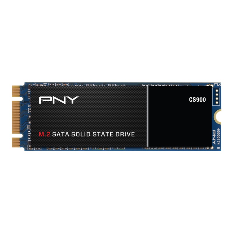 M.2 SATA SSD 250GB PNY CS900, Interface: SATA 6Gb/s, M.2 Type 2280 form factor, Sequential Reads: 535 MB/s, Sequential Writes: 500 MB/s, Phison controller, 2 Mln MTBF, 3D NAND TLC photo 1
