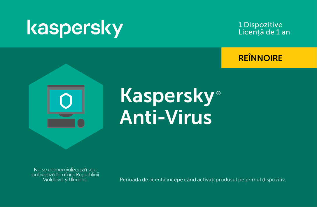 Kaspersky Anti-Virus Eastern Europe Edition.  1-Desktop  1 year  Renewal License Pack, Card photo 1