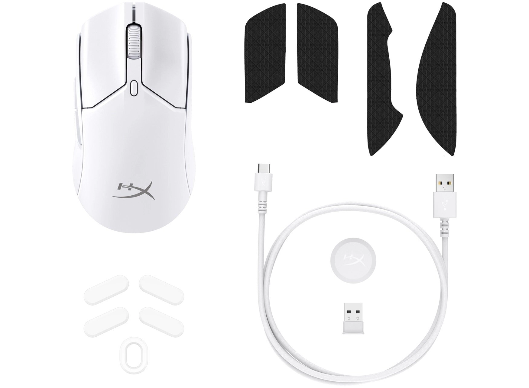 Mouse Gaming Wireless HYPERX Pulsefire Haste 2 Mini, White [7D389AA] photo 8