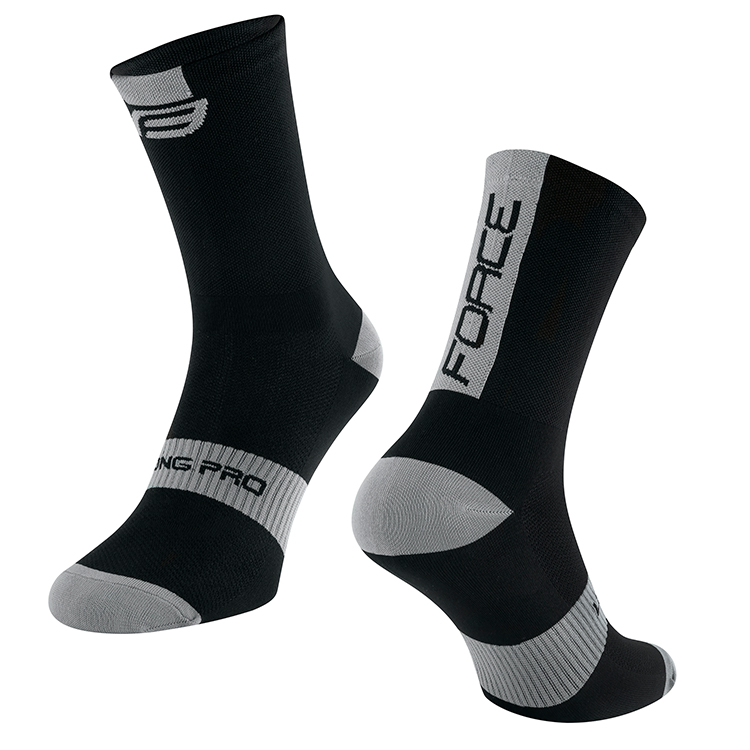 Sosete Unisex Force LONG PRO 42-46 Negru-gri photo 2
