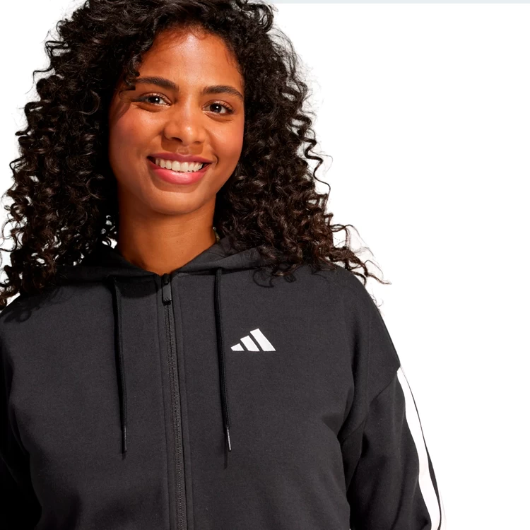 Толстовка Adidas W 3S FT FZ HD M Черный Женский photo 5