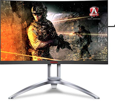 27.0" AGON VA LED AG273QCX Curved Bordless Black (1ms, 3000:1, 400cd, 2560x1440, 178°/178°, 144Hz Refresh Rate, VGA, DisplayPortx2, HDMIx2, Speakers 2 x 5W, Audio Line-out, Height Adjustment, USB Hub: 4 x USB3.0, Pivot, VESA) photo 1