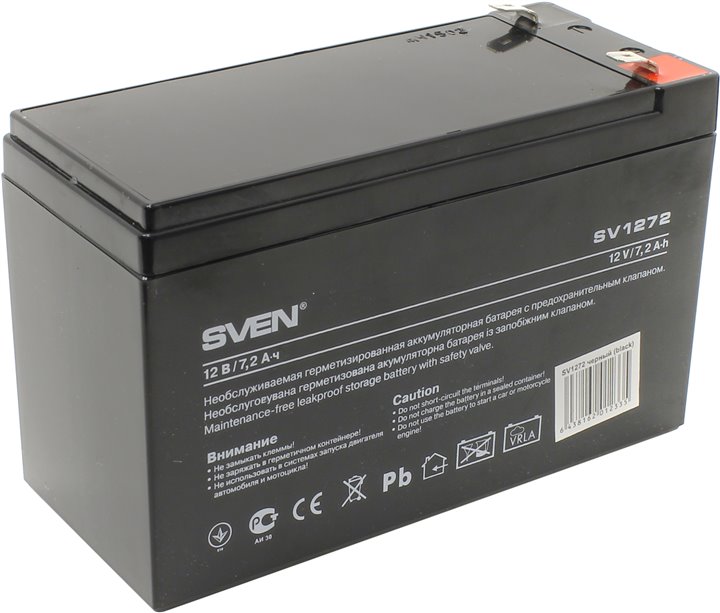 SVEN SV1272, Battery 12V 7.2AH photo 1 SVEN SV1272, Battery 12V 7.2AH photo 1
