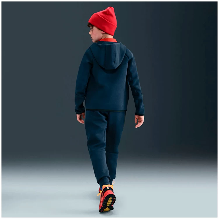 Толстовка Nike B NSW TCH FLC FZ - PD S Синий Мужской photo 4