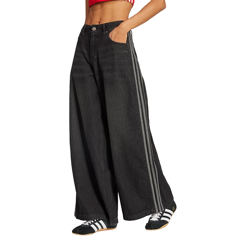 Pantaloni Adidas DENIM WIDE PANT 24-32 Negru Femei photo 1