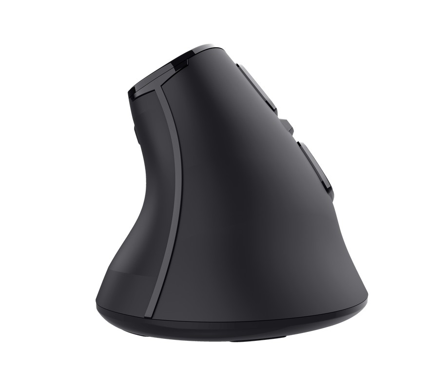 Беспроводная перезаряжаемая эргономичная мышь Trust VOXX / 2.4GHz/ Bluetooth/ Black photo 6