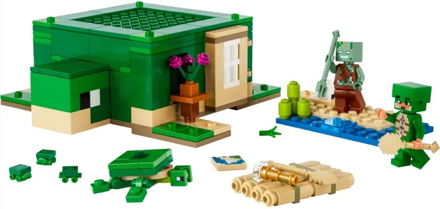 Constructor Lego Minecraft The Turtle Beach House 21254 de la 8+ ani photo 2