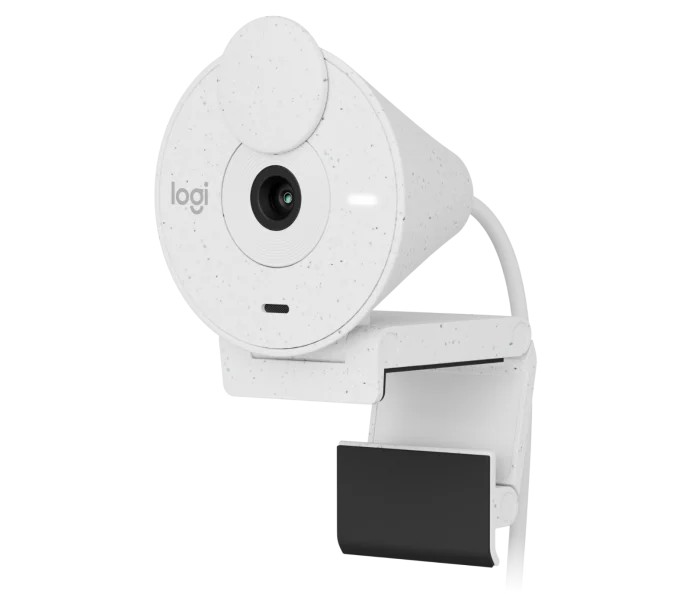 Веб-камера Logitech Brio 300 / 1080p / auto light correction / noise-reducing mic / USB-C / White photo 1 Веб-камера Logitech Brio 300 / 1080p / auto light correction / noise-reducing mic / USB-C / White photo 1