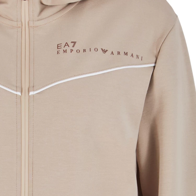 Толстовка EA7 EMPORIO ARMANI NATURAL VENTUS7 W HOODIE FZ XS Бежевый Женский photo 5