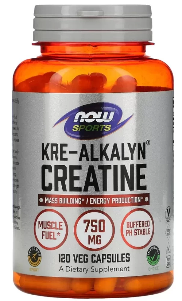 Creatin Now Sports Kre-Alkalyn(R) Creatine 750 mg  120 CAPS photo 2