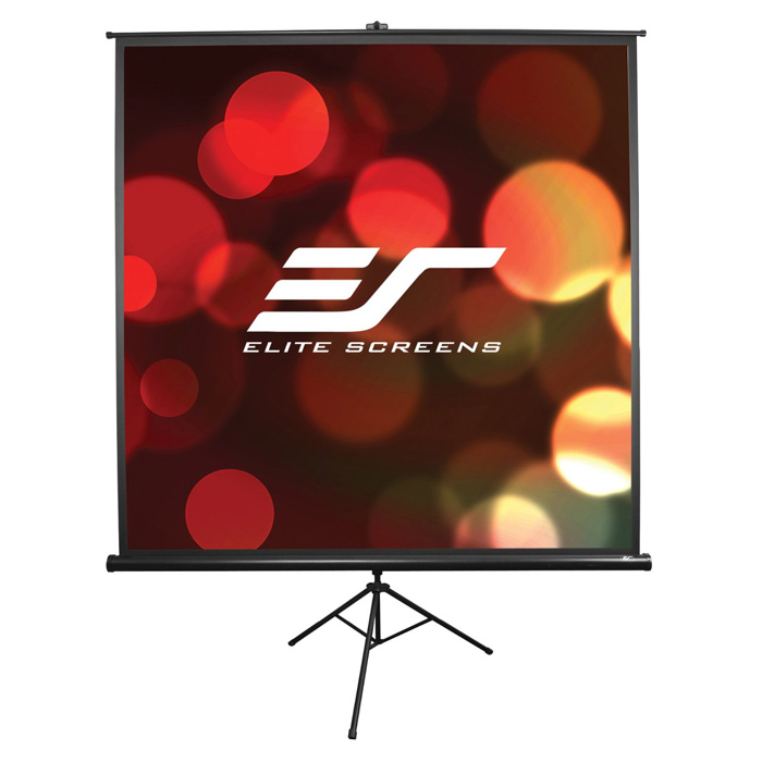 Elite Screens 120" (4:3) 244 x 183 cm, Tripod Projection Screen, Portable, Pull Up, Black photo 1