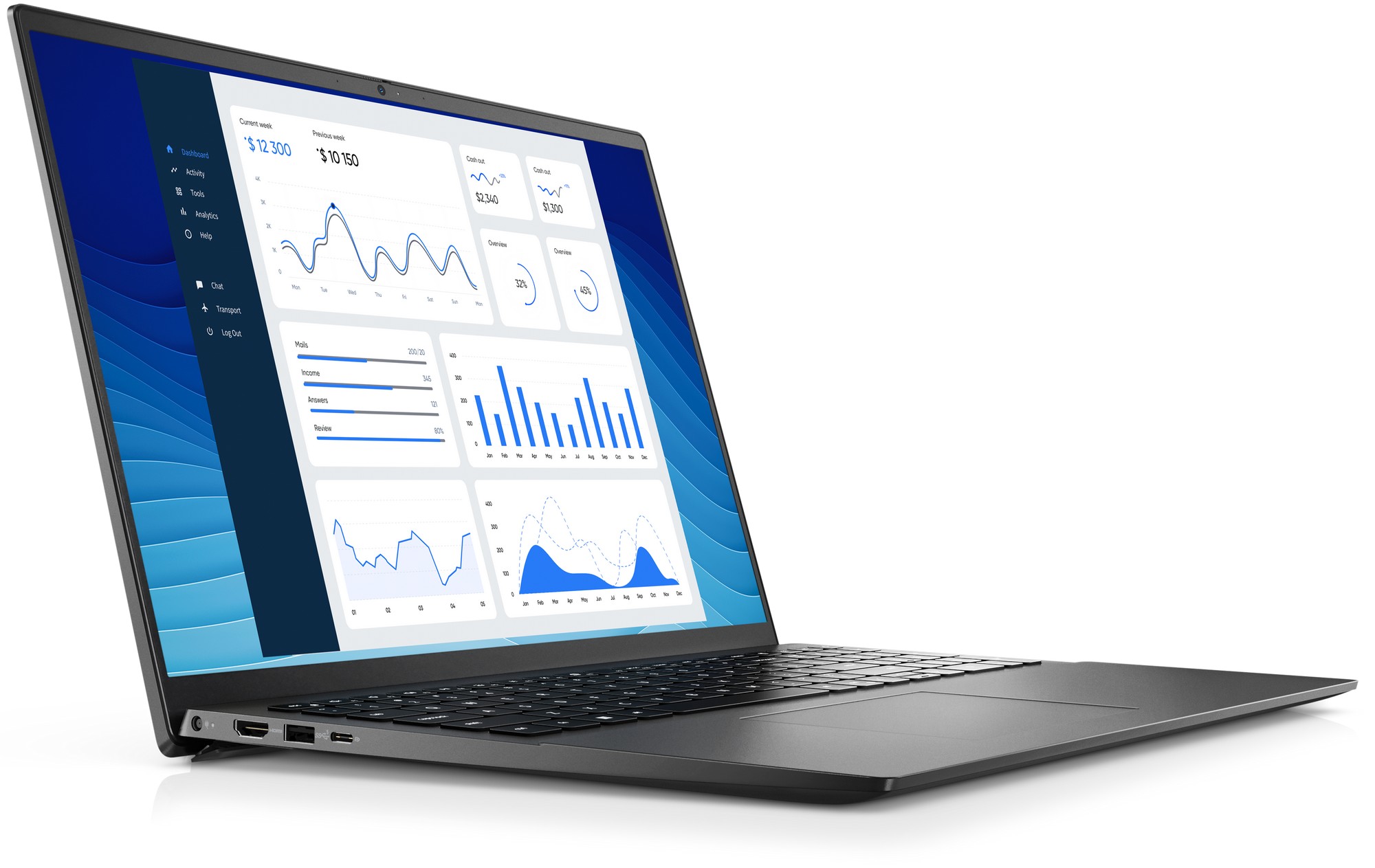 Ноутбук 16.0” DELL Vostro 5625 / FHD+ / Ryzen 7 / 16GB / 512GB SSD / Win11Pro / Titan Gray photo 2