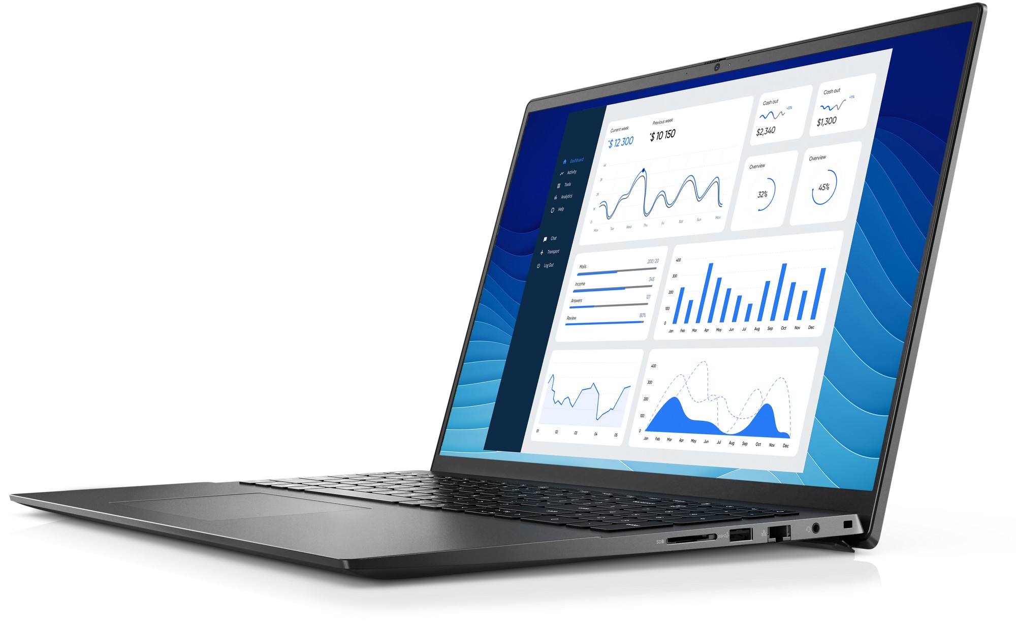 Ноутбук 16.0” DELL Vostro 5625 / FHD+ / Ryzen 7 / 16GB / 512GB SSD / Win11Pro / Titan Gray photo 3