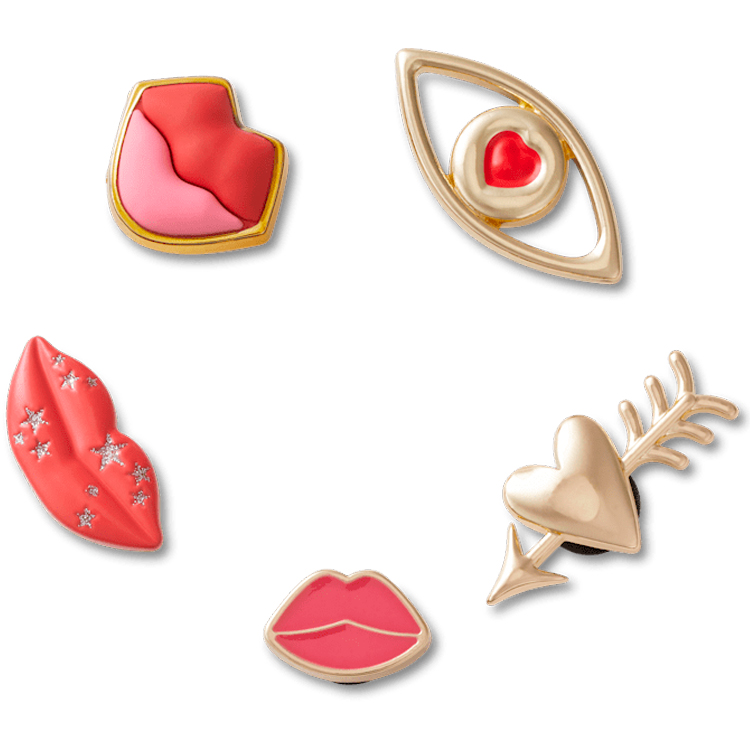Jibbitz Crocs Valentines Lips 5 Pack photo 