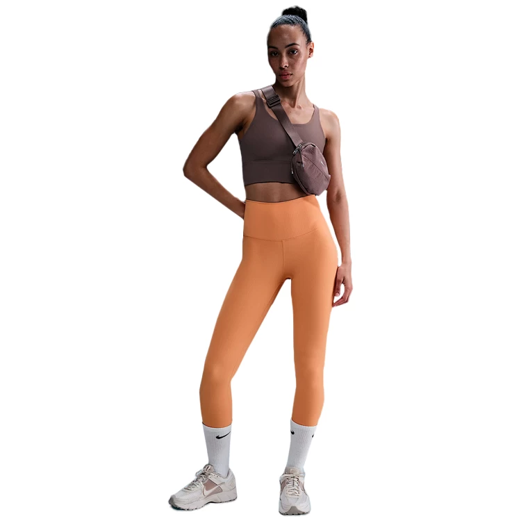 Легинсы Nike W NK DF ZENVY HR 7/8 RIB TGHT / Женский / S / Оранжевый photo 5