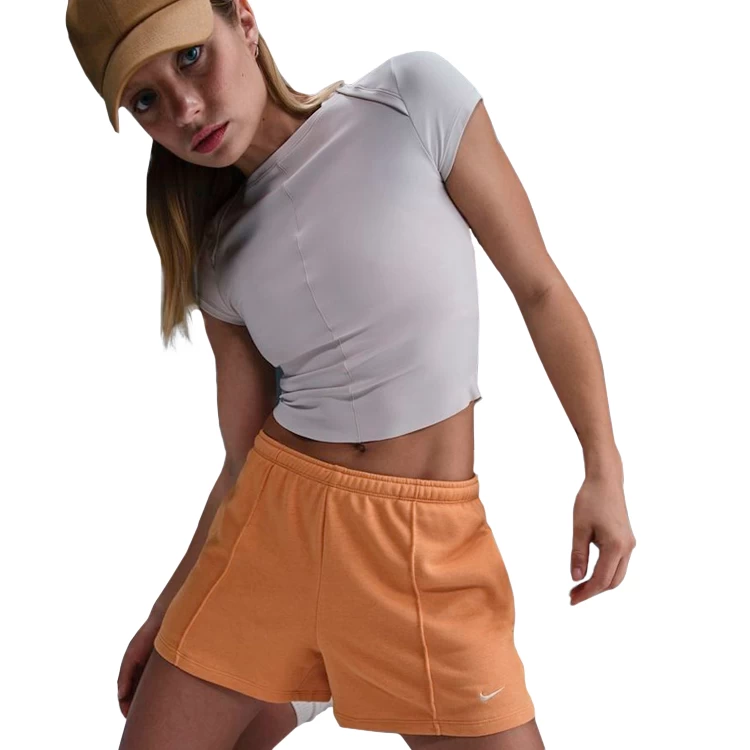 Шорты Nike W NSW NK CHLL FT MR 4IN SHORT XS Оранжевый Женский photo 5