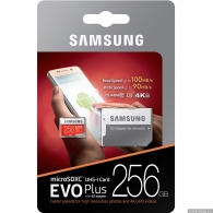 Карта памяти MicroSD+ SD adapter Samsung 256Gb MB-MC256G Class10 UHS-1 (U3) thumbnav 2