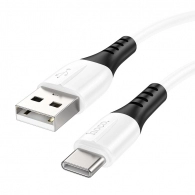 Cable USB-C to Lightning  HOCO “X82”, 1m, White, Fast Charge, up to 3A, Charching Data Cable, Outer material: Silicone 