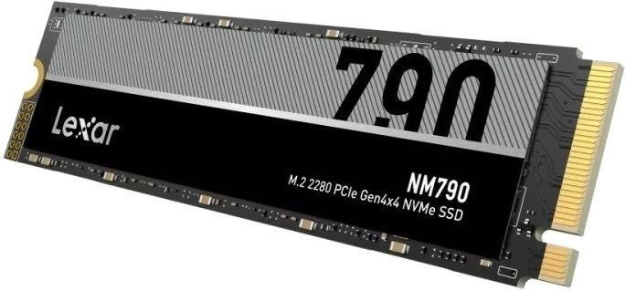 M.2 NVMe SSD 1.0TB Lexar NM790, Interface: PCIe4.0 x4 / NVMe2.0, M2 Type 2280 form factor, Sequential Reads/Writes 7400 MB/s/ 6500 MB/s, Random Read/Write 1000K IOPS/ 900K IOPS, LDPC, HMB 3.0 and SLC Cache technology, TBW: 1000TBW, MTBF: 1.5mln hours, Mic photo 2