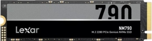 M.2 NVMe SSD 1.0TB Lexar NM790, Interface: PCIe4.0 x4 / NVMe2.0, M2 Type 2280 form factor, Sequential Reads/Writes 7400 MB/s/ 6500 MB/s, Random Read/Write 1000K IOPS/ 900K IOPS, LDPC, HMB 3.0 and SLC Cache technology, TBW: 1000TBW, MTBF: 1.5mln hours, Mic thumbnav 1