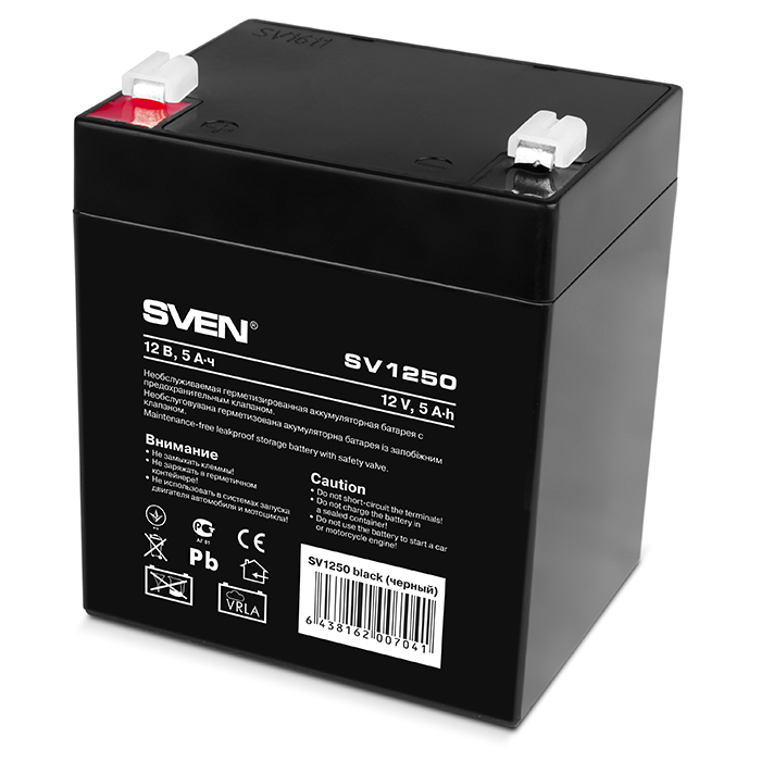 SVEN SV1250, Battery 12V 5AH photo 2