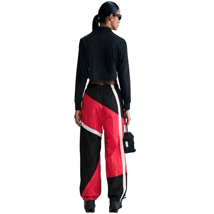 Pantaloni Nike W NSW STREET WVN OH PANT S Negru-rosu Femei photo 5