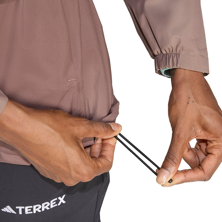 Scurta Adidas W MT 2L RAIN JK XS Maro Femei photo 5