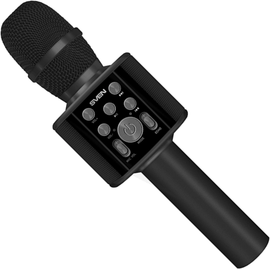 SVEN MK-960, Microphone for karaoke, black (6W, Bluetooth, microSD, 1200mA*h) photo 1