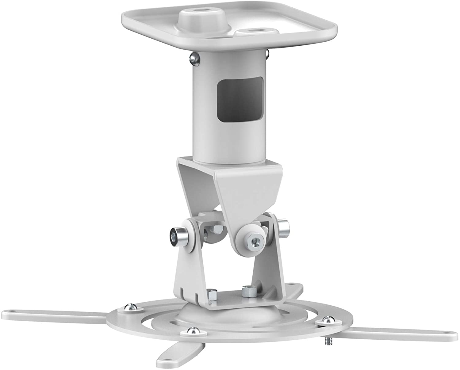 PureMounts PM-SPIDER-PLUS-W Suspension Bracket for Projector, Ceiling to Projector 225mm, tilt: +/- 180°, swivel:180°, rotade: 360°, max 15kg, White photo 1
