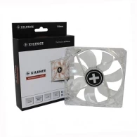 120mm Case Fan - XILENCE XPF120.TR Fan, Red LED, 120x120x25mm, 1400rpm, <21dBa, 68CFM, hydro bearing, Big 4Pin and 3Pin Molex, Black/Red 