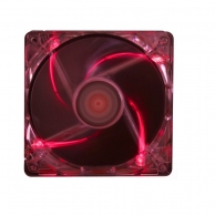 120mm Case Fan - XILENCE XPF120.TR Fan, Red LED, 120x120x25mm, 1400rpm, <21dBa, 68CFM, hydro bearing, Big 4Pin and 3Pin Molex, Black/Red thumbnav 2
